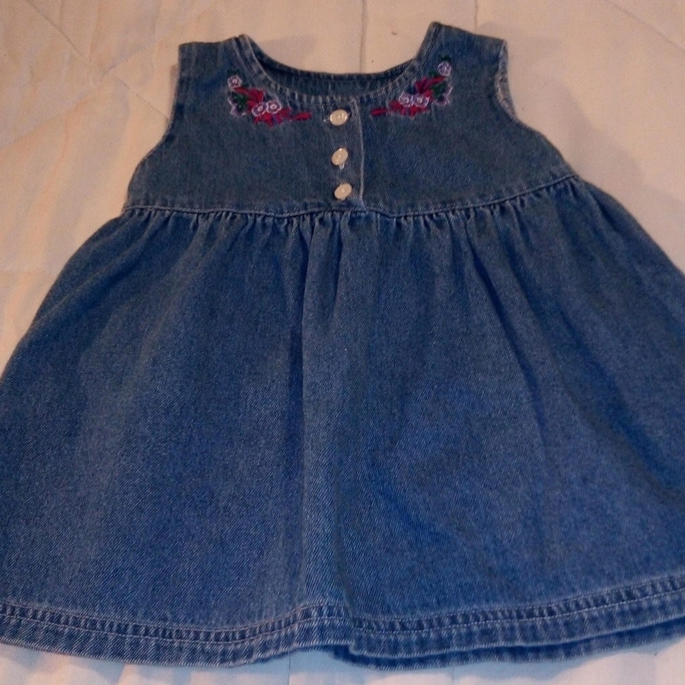 Infant denim dress.